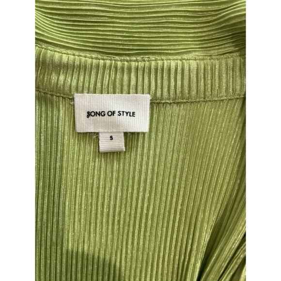 Song of Style Mara Shirt in Sage - Picture 4 of 5